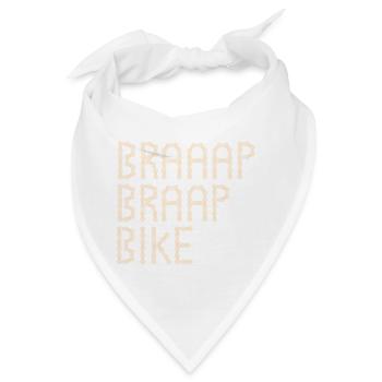 Fahrrad - Bandana - Weiß - Vorne