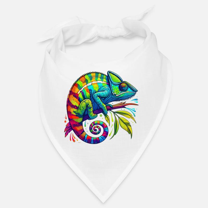 Chamäleon - Bandana - Weiß