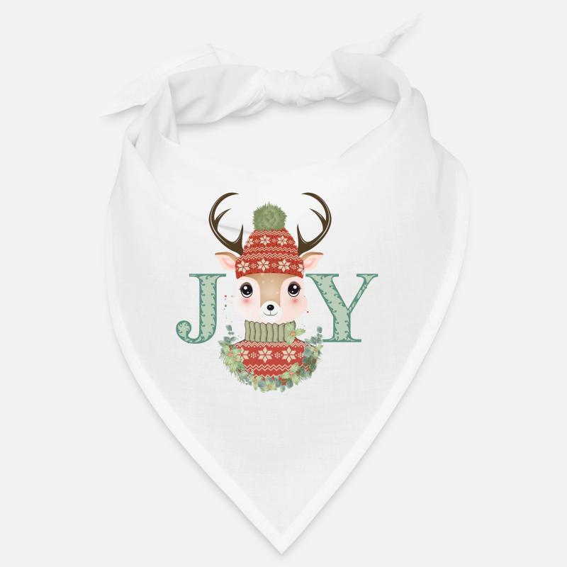 cerf mignon avec pull et bonnet pompon Joy Bandana