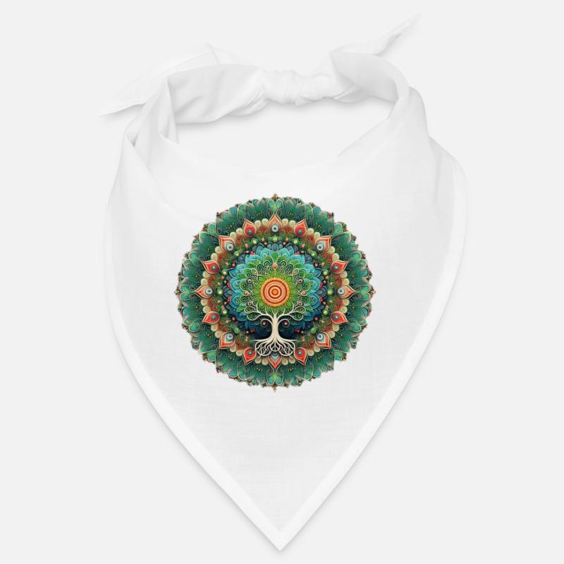Mandala Arbre de Vie Coloré Bandana