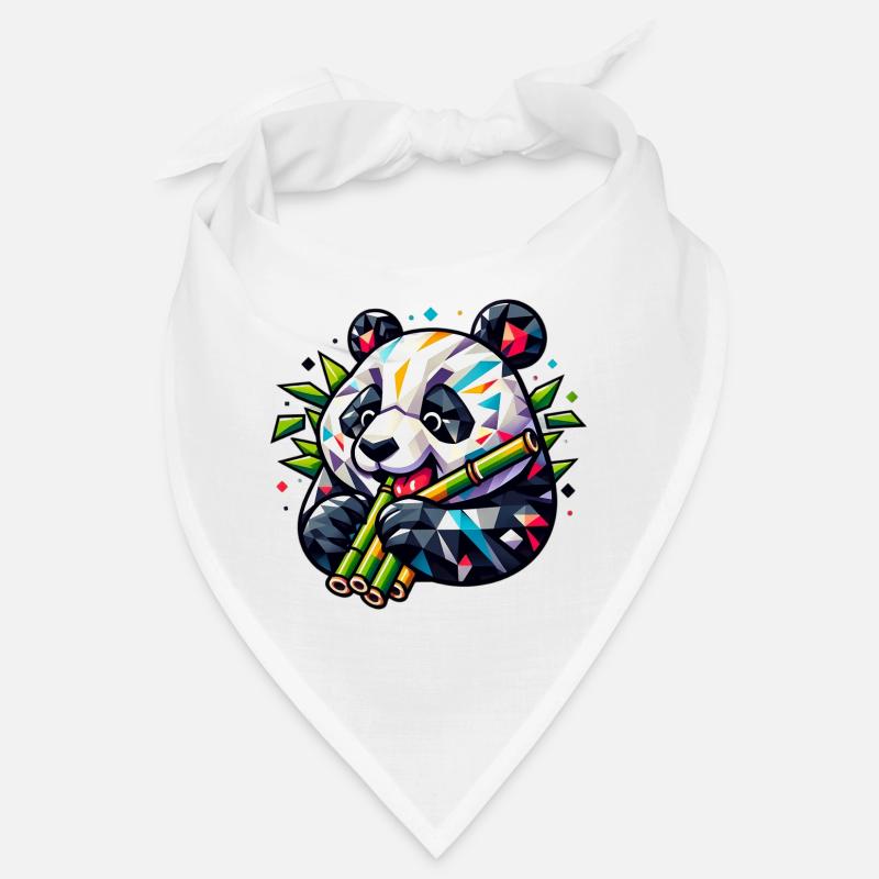 Panda - Bandana - Weiß