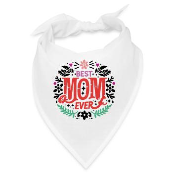 Beste Mutter aller Zeiten - Bandana - Weiß - Vorne