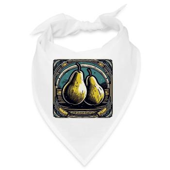 Lebensmittel / Obst / Markt / Vitamine / Design - Bandana - Weiß - Vorne