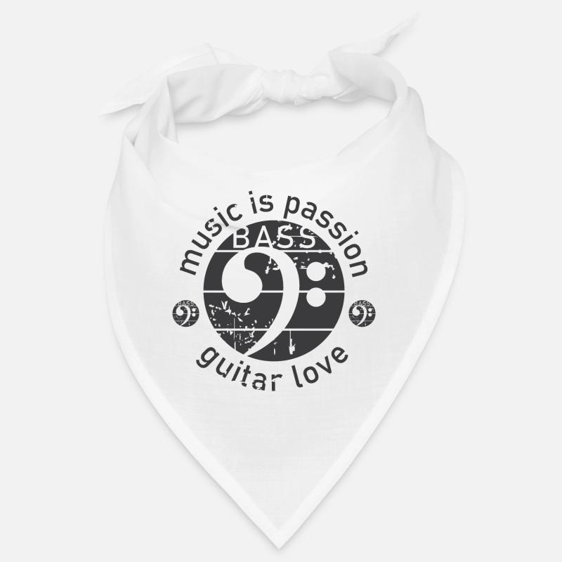 Guitare Basse Clé De Basse Look Utilisé Guitariste Bandana