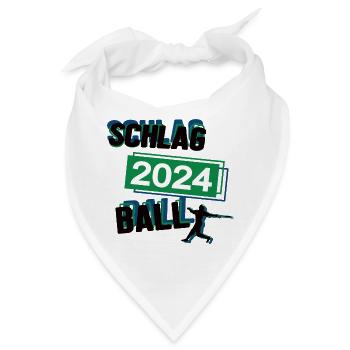 Schlagball Spieler Team Turnier Mannschaft in 2024 - Bandana - Weiß - Vorne