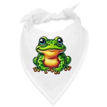 Frosch - Bandana - Weiß - Vorne