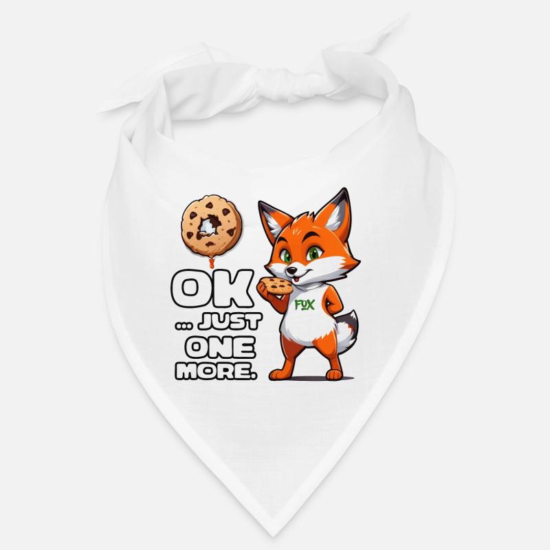 Foxy Cookie Quote - Bandana - Weiß