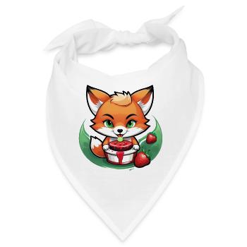 Foxy Strawberry Cake - Bandana - Weiß - Vorne