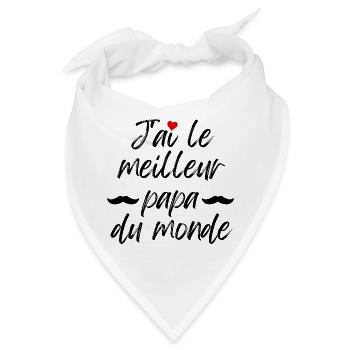 Ich habe den besten Vater der Welt - Bandana - Weiß - Vorne