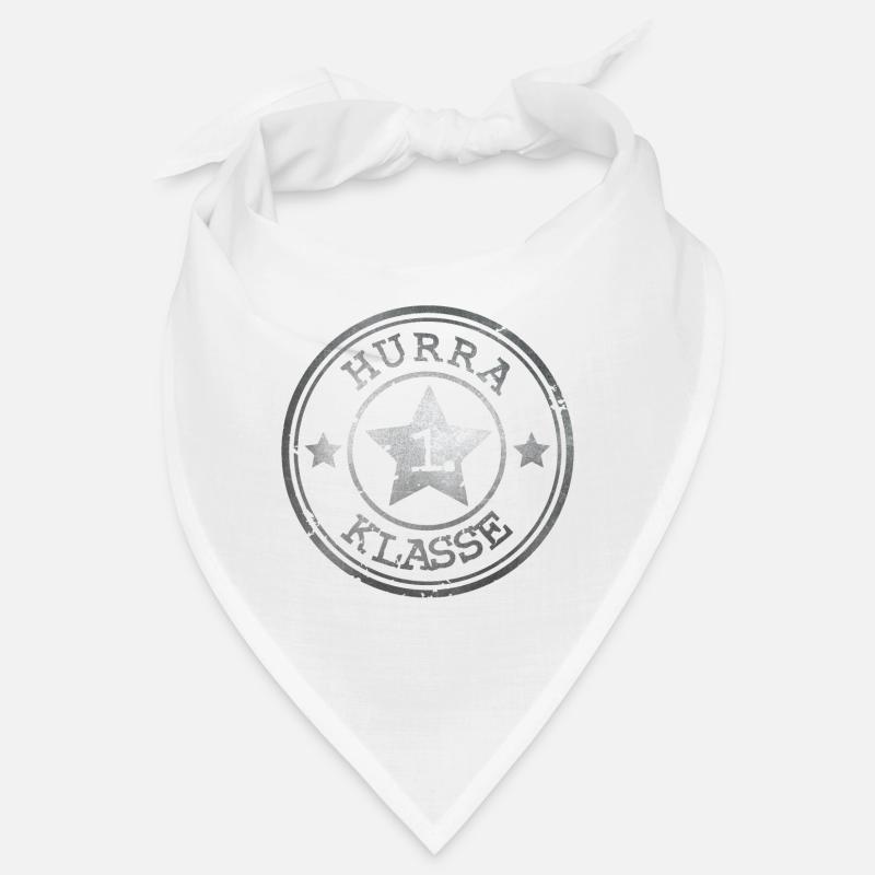 Hurrah 1st Class - Emblem with Star - Silver Bandana