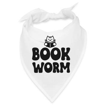 Bücher Lesen Bücherwurm - Bandana - Weiß - Vorne