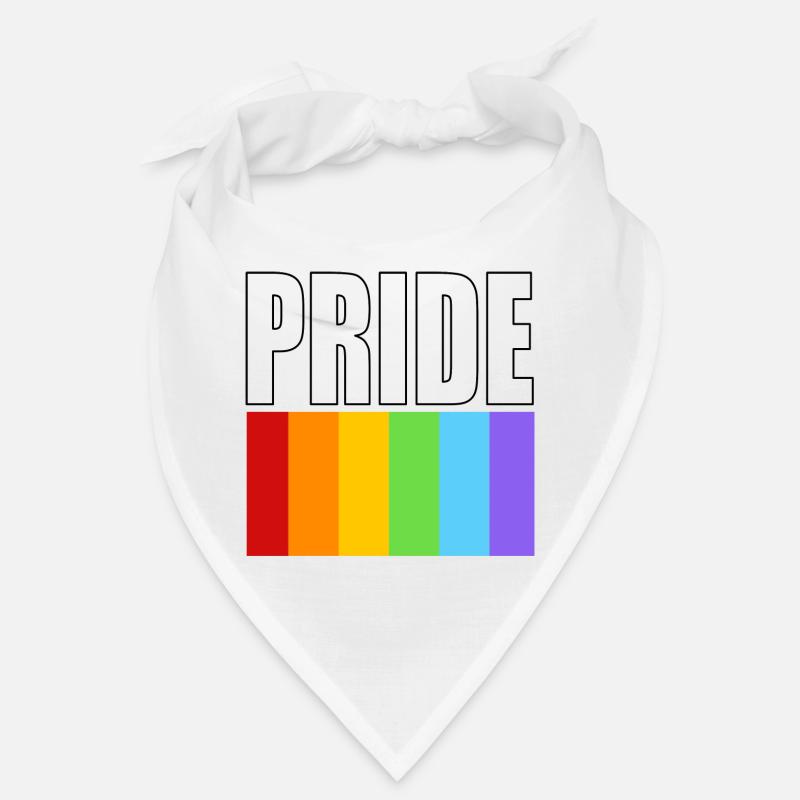 Pride rainbow flag clean design with bold text Bandana