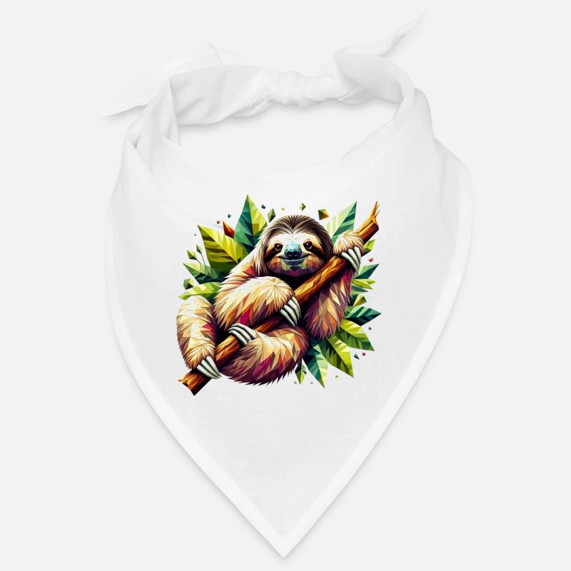Polygonal sloth Bandana