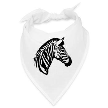 Zebra - Bandana - Weiß - Vorne