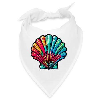 Muschel - Bandana - Weiß - Vorne