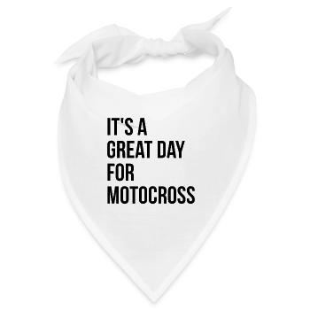 Motocross Motocross Motocross - Bandana - Weiß - Vorne