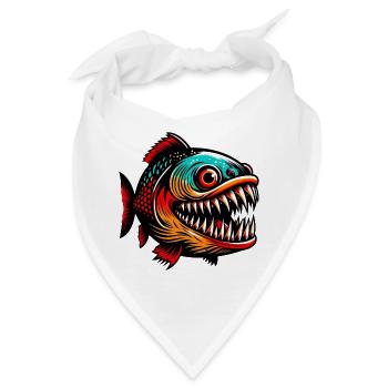 Piranha - Bandana - Weiß - Vorne