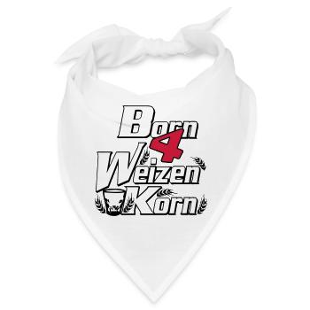 Korn , Party , Weizenkorn , born 4 Korn(25) - Bandana - Weiß - Vorne