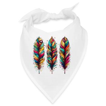 Feder - Bandana - Weiß - Vorne