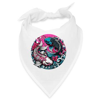 Koi-Karpfen - Bandana - Weiß - Vorne