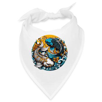 Koi-Karpfen - Bandana - Weiß - Vorne