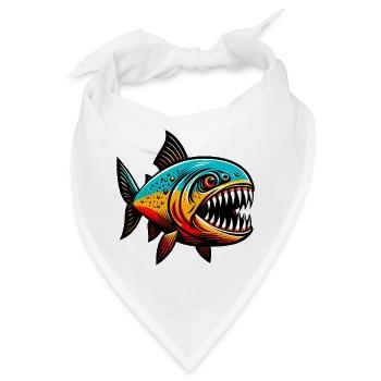 Piranha - Bandana - Weiß - Vorne