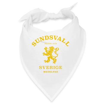 SUNDSVALL Sverige Schweden - Bandana - Weiß - Vorne