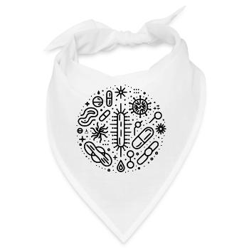 Life under a Microscope - Bandana - Weiß - Vorne