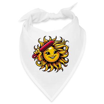Sonne - Bandana - Weiß - Vorne