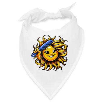 Sonne - Bandana - Weiß - Vorne
