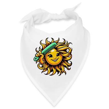Sonne - Bandana - Weiß - Vorne