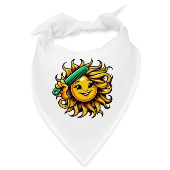 Sonne - Bandana - Weiß - Vorne