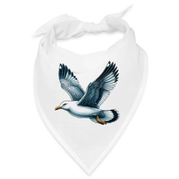 Möwe - Bandana - Weiß - Vorne