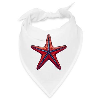 Seestern - Bandana - Weiß - Vorne
