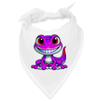 Gecko - Bandana - Weiß - Vorne