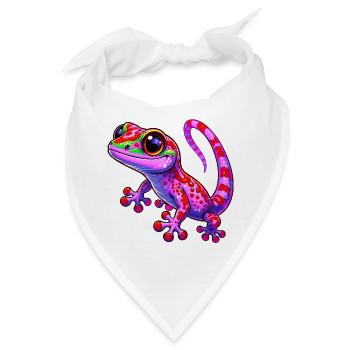 Gecko - Bandana - Weiß - Vorne