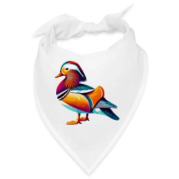 Mandarinente - Bandana - Weiß - Vorne