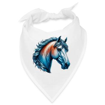 Pferd - Bandana - Weiß - Vorne