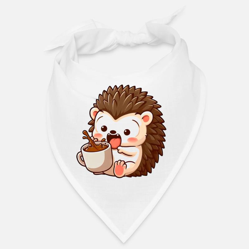 hérisson caféine bande dessinée drôle hérisson choqué Bandana