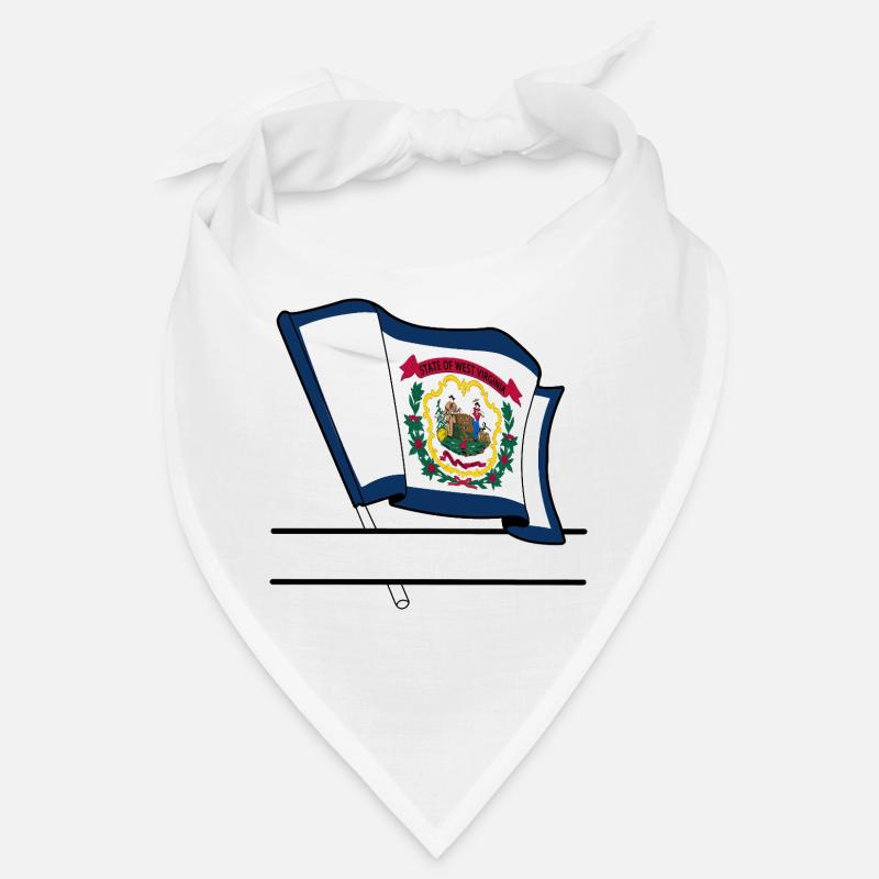 Flagge West Virginia Textbanner Bandana