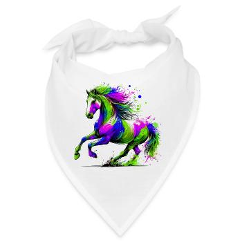 Pferd - Bandana - Weiß - Vorne