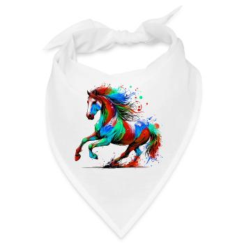 Pferd - Bandana - Weiß - Vorne