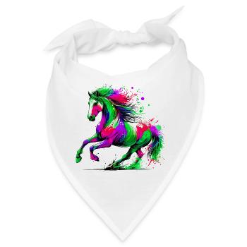 Pferd - Bandana - Weiß - Vorne
