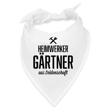 Heimwerker Gärtner - Bandana - Weiß - Vorne