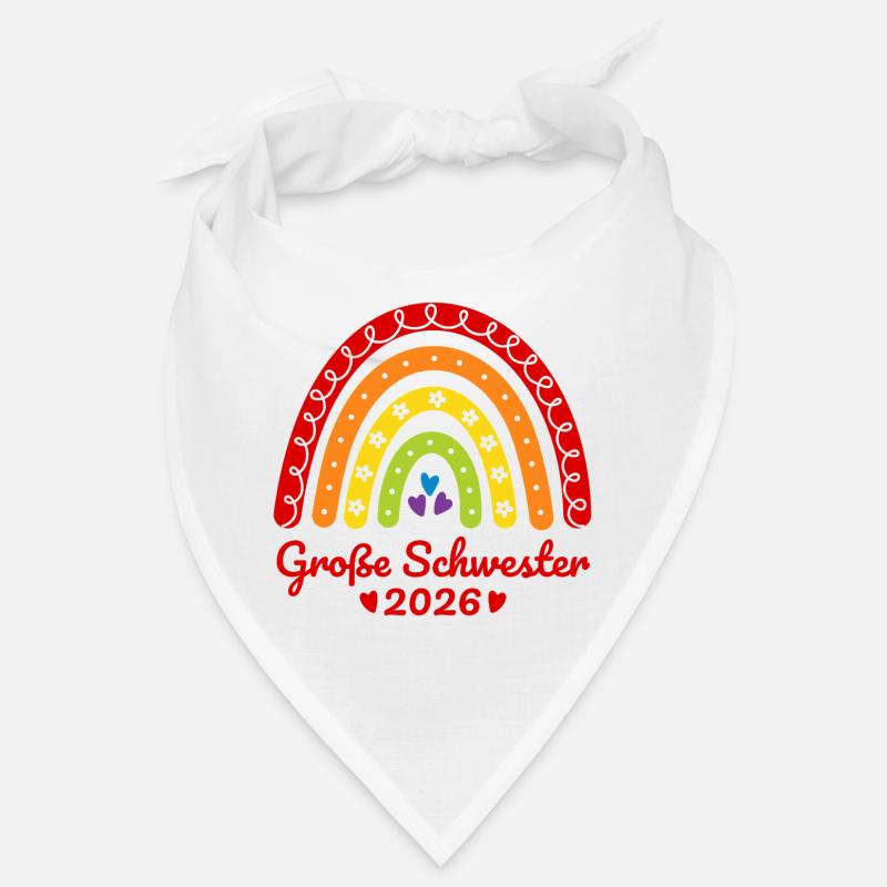 Große Schwester 2026 Regenbogen Bandana