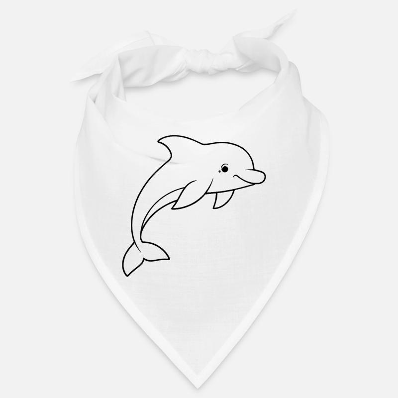 Minimalistic Dolphin Bandana