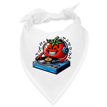 DJ Tomato auf den frischen Beats - Bandana - Weiß - Vorne