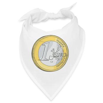 Ein Euro  - Bandana - Weiß - Vorne