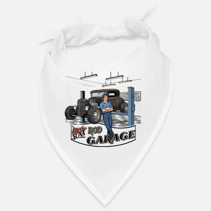 Vintage Car Workshop Design Bandana