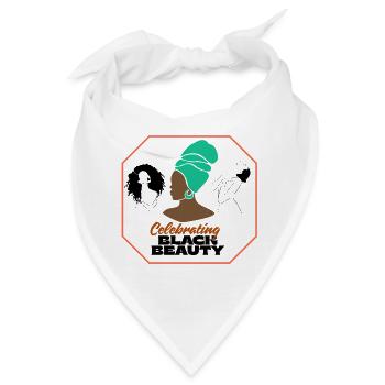 Lebendiges Afro-Frauen-Feier-Design - Bandana - Weiß - Vorne